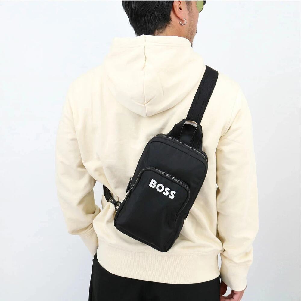 HUGO BOSS Catch 3.0 Monostrap 50548221 a one-shoulder bag men Black $165 MSRP